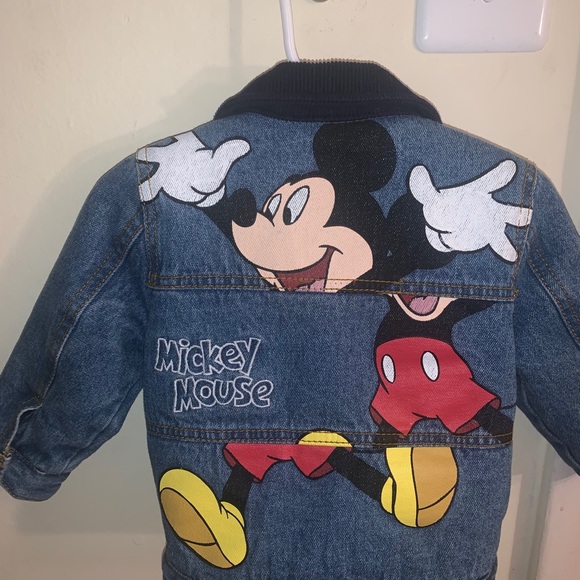 Fleece lined Mickey Mouse denim jacket - Picture 4 of 4